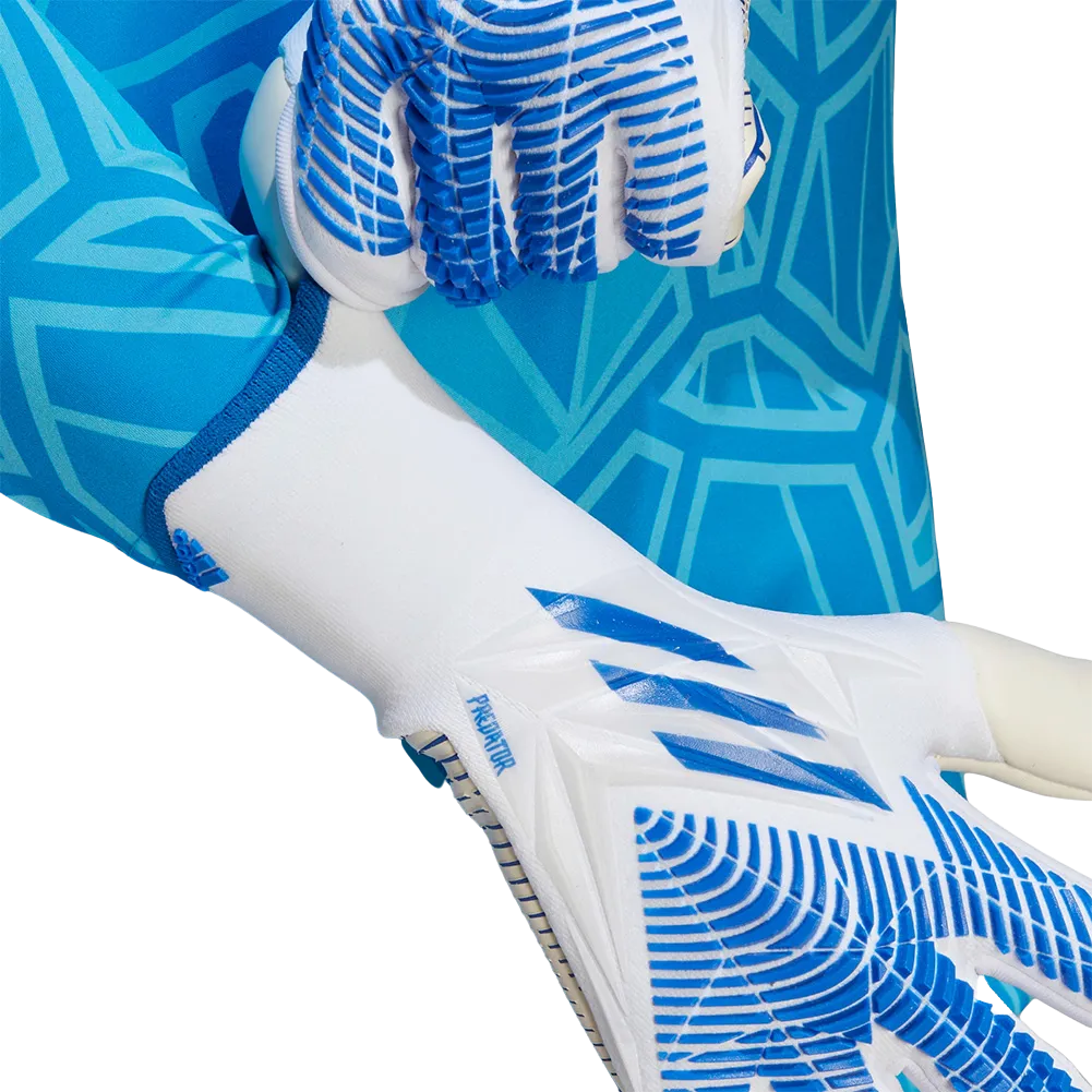 Adidas Predator Pro Gloves -  White/Hi Res Blue