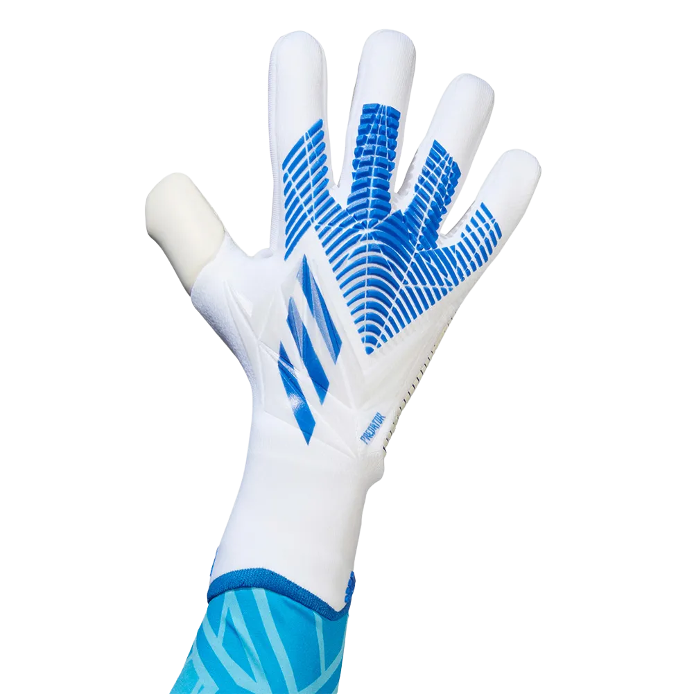 Adidas Predator Pro Gloves -  White/Hi Res Blue