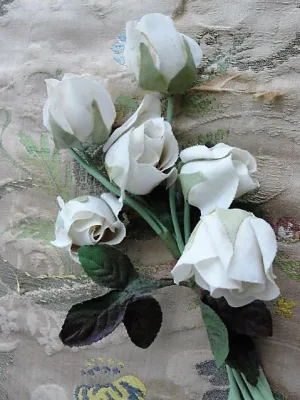 BEAUTIFUL Antique Large Flower Corsage,1930s Roses Corsage,Vintage Millinery Flowers, Fabric Flowers, Photo Prop,Wedding Floral, Collectible