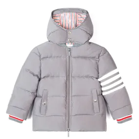 Thom Browne Kids 4-Bar Down Jacket