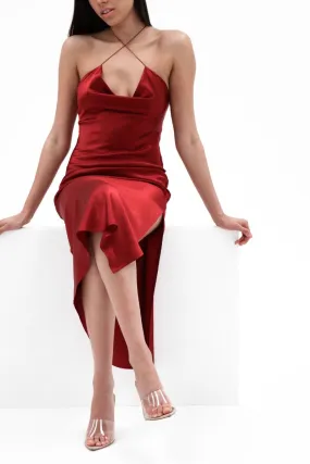 Yasmin Dress in Rust